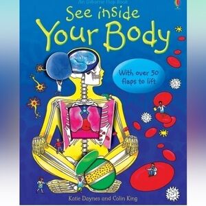 Usbourne Kids See Inside Your Body Learning Science Flap Board Book NWOT